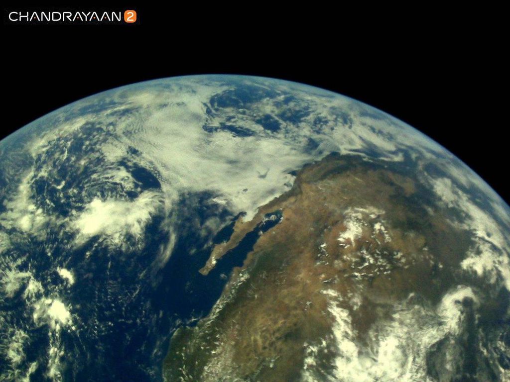 Chandrayaan-2 | Missão indiana divulga imagens da Terra a 5.000 km de distância