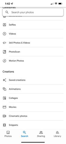 Google Fotos Snippets de Vídeo 1