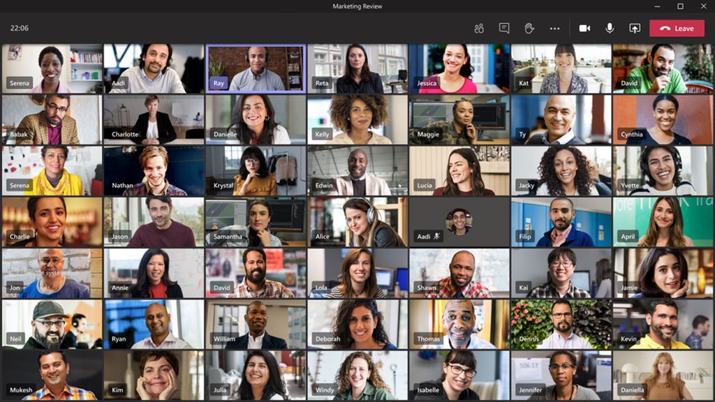 O Microsoft Teams tem ajudado na realização de reuniões de trabalho e aulas virtuais (Imagem: Divulgação/Microsoft)
