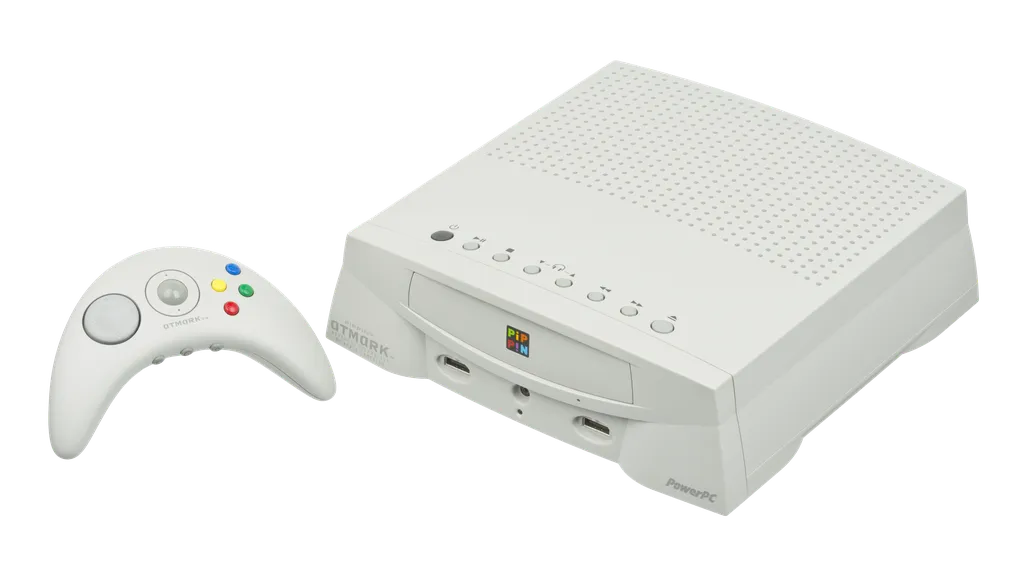 Aposta da Apple em parceria com a Bandai, o Pippin foi um console com alma de Macintosh que acabou sendo um fracasso pelo preço, especificações e falta de jogos (Imagem: Evan-Amos/Wikimedia Commons)