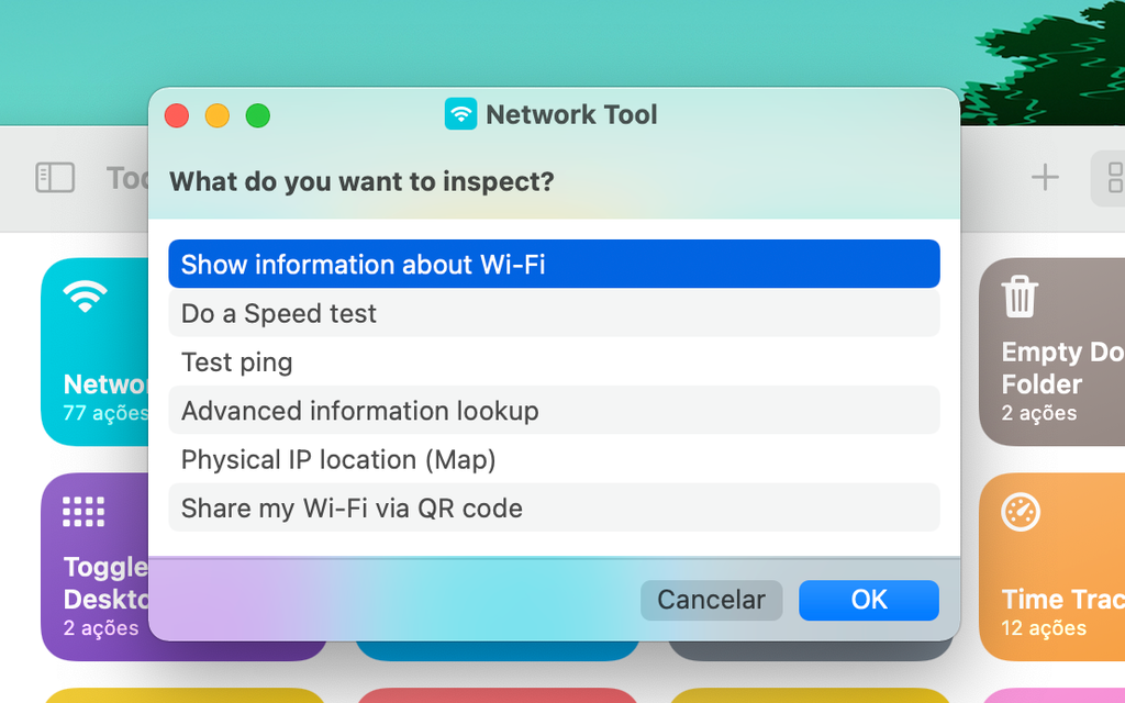 Acesse uma série de informações relacionadas à sua rede Wi-Fi conectada (Captura de tela: Lucas Wetten)