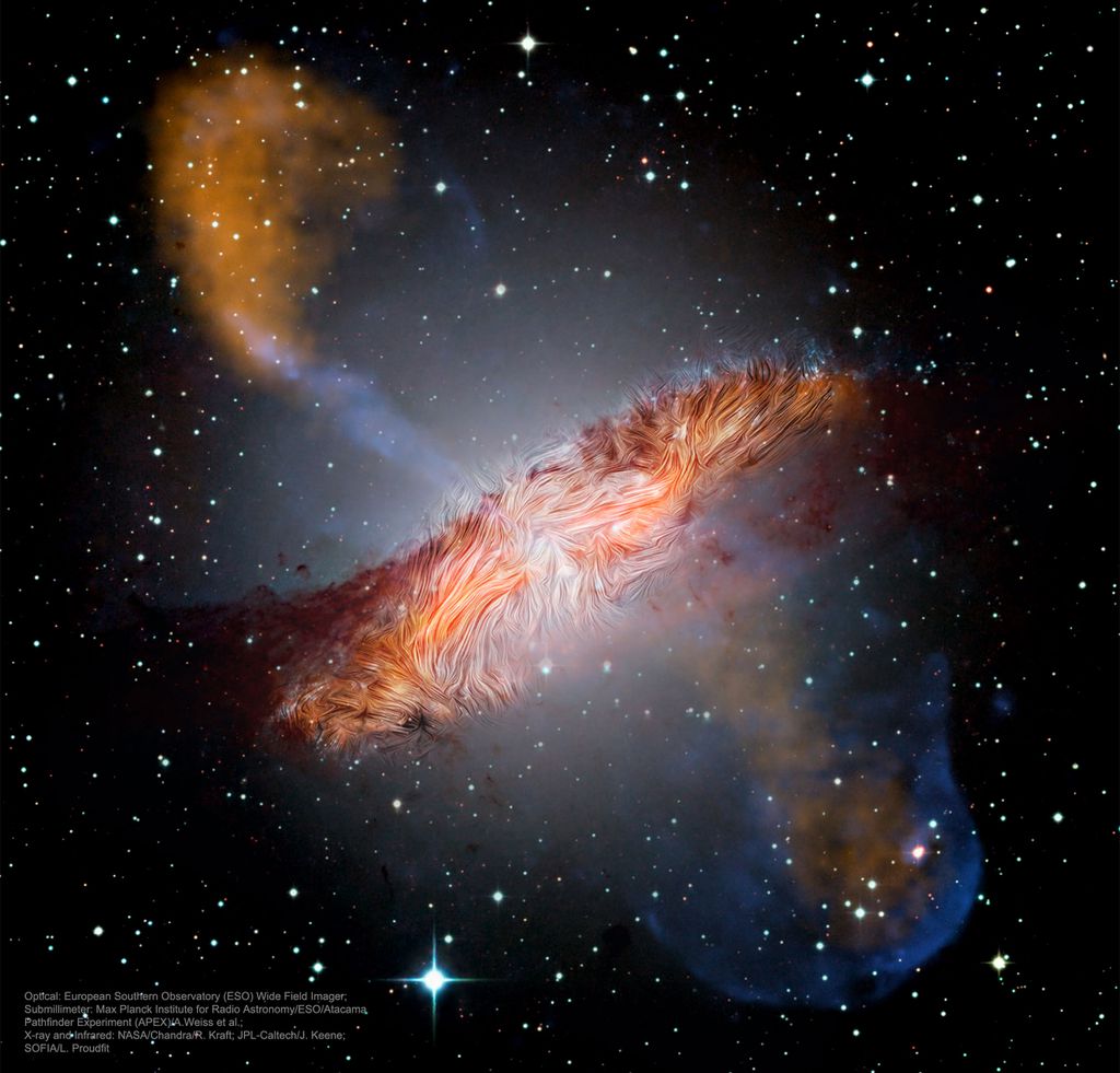 (Imagem: Reprodução/ESO/Max Planck Institute/ESO/APEX/A.Weiss/NASA/Chandra/R. Kraft/J. Keene)