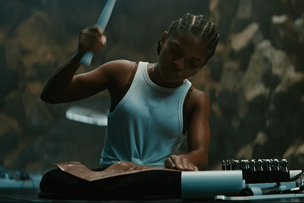 Vamos combinar que Riri Williams passou longe de empolgar em Pantera Negra: Wakanda para Sempre (imagem: Divulgação/Marvel Studios)