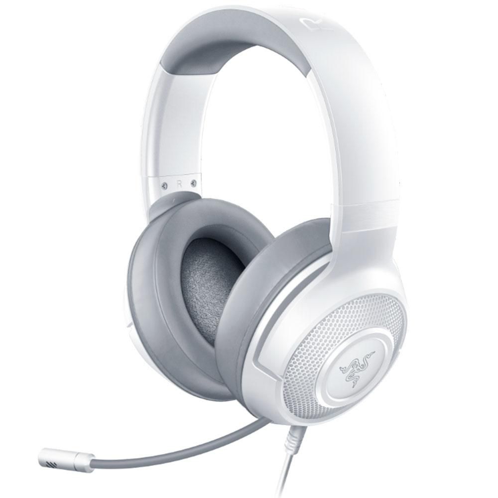 Headset Gamer Razer Kraken X P2 Drivers 40mm, Mercury White RZ04