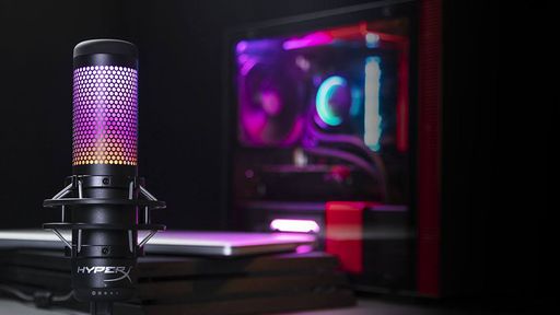 HyperX anuncia versão do Quadcast com RGB personalizável