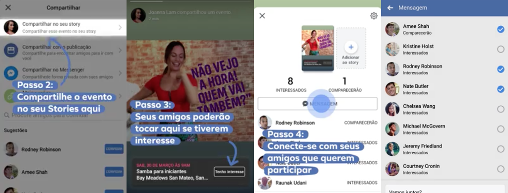 Recurso de compartilhar eventos nos Stories do Facebook chega ao Brasil