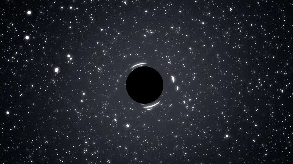 O horizonte de eventos de um buraco negro não permite que a luz escape; por isso não podemos ver através dele (Imagem: Reprodução/kall1st0/Envato)