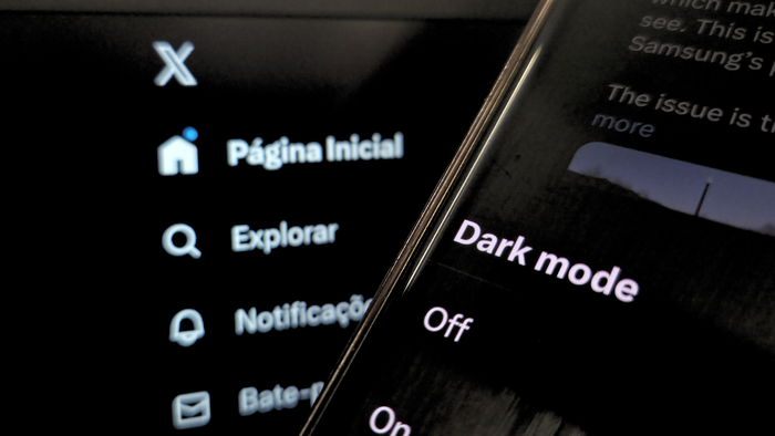 X volta atrás e permite escolher o tema escuro pelo próprio app