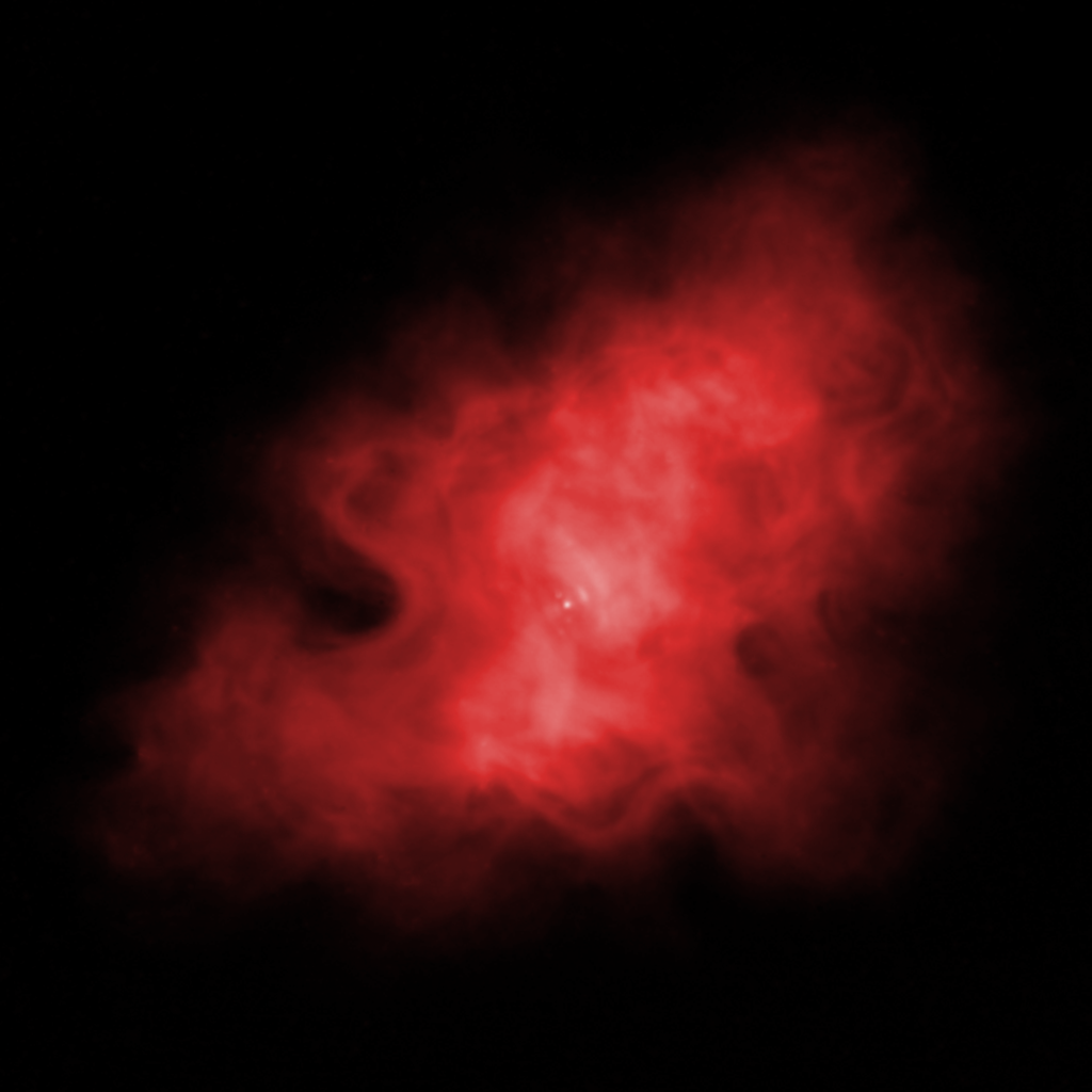 Infravermelho da Nebulosa do Caranguejo (Foto: NASA)