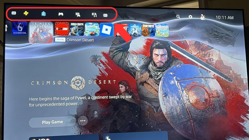 PS5 UI