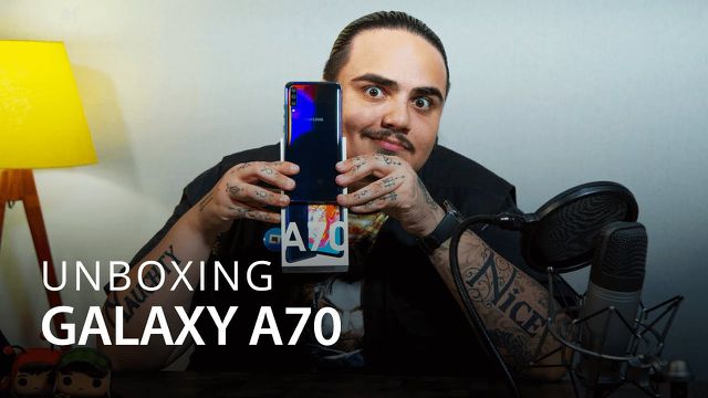 O ENORME SAMSUNG GALAXY A70 [Unboxing]