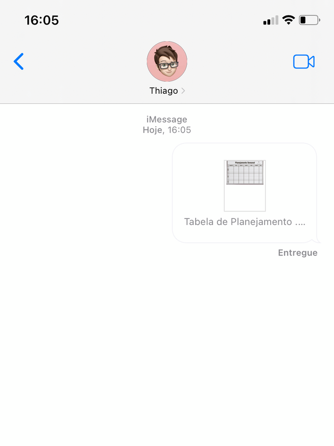 Abra a mensagem com o documento recebido no iMessage - Captura de tela: Thiago Furquim (Canaltech)