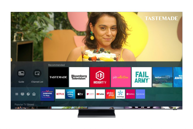 Samsung TV Plus traz canais internacionais (Imagem: Divulgação/Samsung)