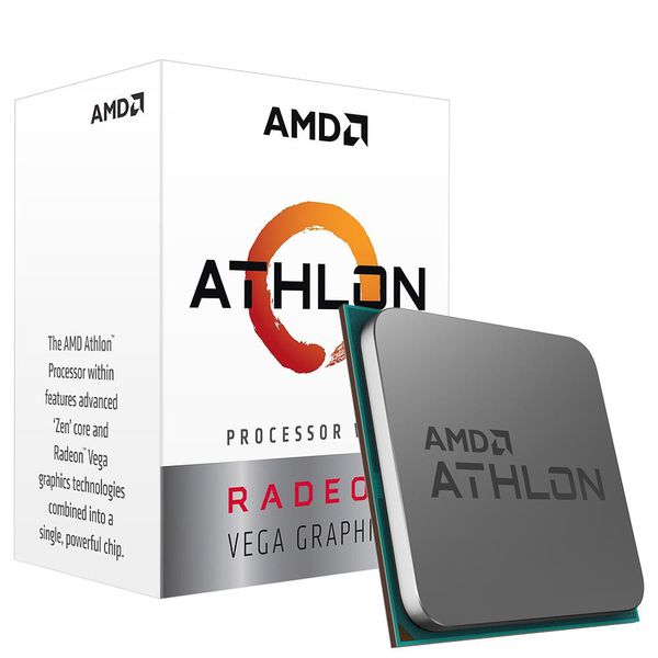 Processador AMD Athlon 3000G Two Core, Cache 5MB, 3500MHz, AM4 - YD3000C6FHBOX [BOLETO]
