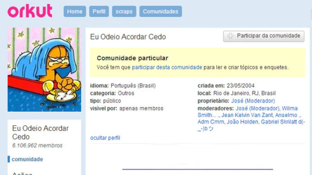 Comunidades do Orkut foram uma parte importante da formação da cultura digital brasileira (Imagem: Reprodução/Orkut)