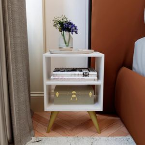 Mesa de Cabeceira Nicho Quarto Decoração Retro