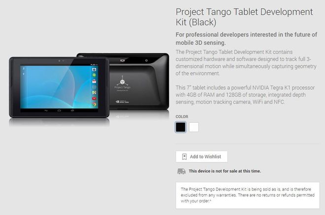 Projeto Tango na Google Play Projeto Tango na Google Play