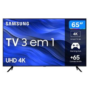 Smart TV 65” UHD 4K LED Samsung 65CU7700 - Wi-Fi Bluetooth Alexa 3 HDMI | CUPOM