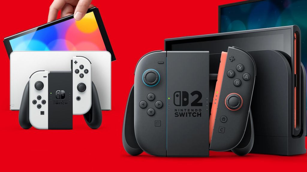 Imagem do Switch e Switch 2