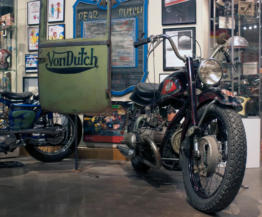 Lendária moto com motor de Fusca hoje é peça de museu (Imagem: Divulgação/National Motorcycle Museum)
