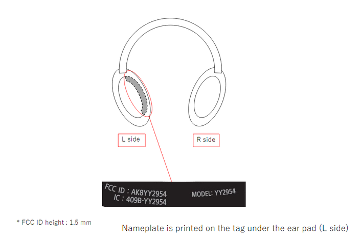 Sony WH-1000XM5 no FCC