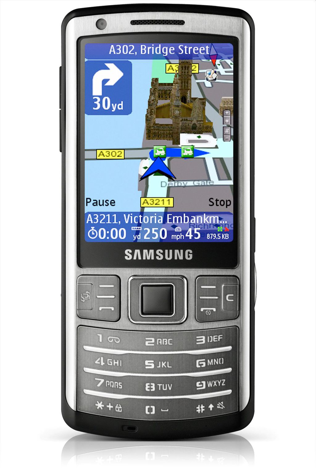 Samsung i7110, de 2009, já usava tela AMOLED com o sistema Symbian (imagem: Samsung)