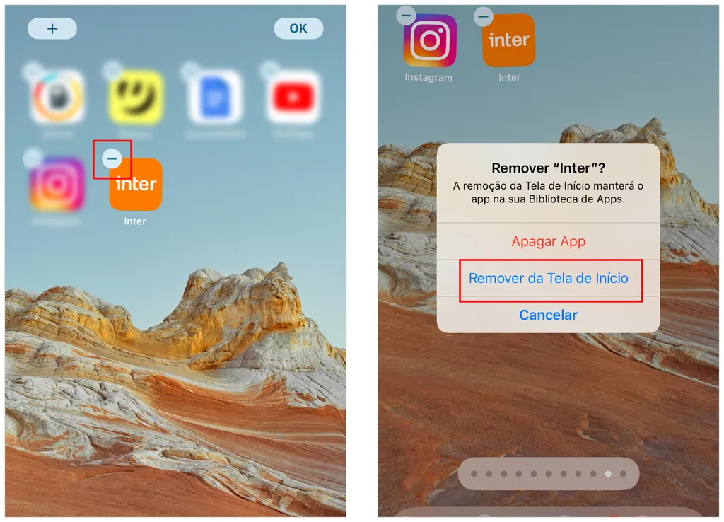 Saiba como remover o ícone do aplicativo da tela inicial no iPhone (Captura de tela: André Magalhães)
