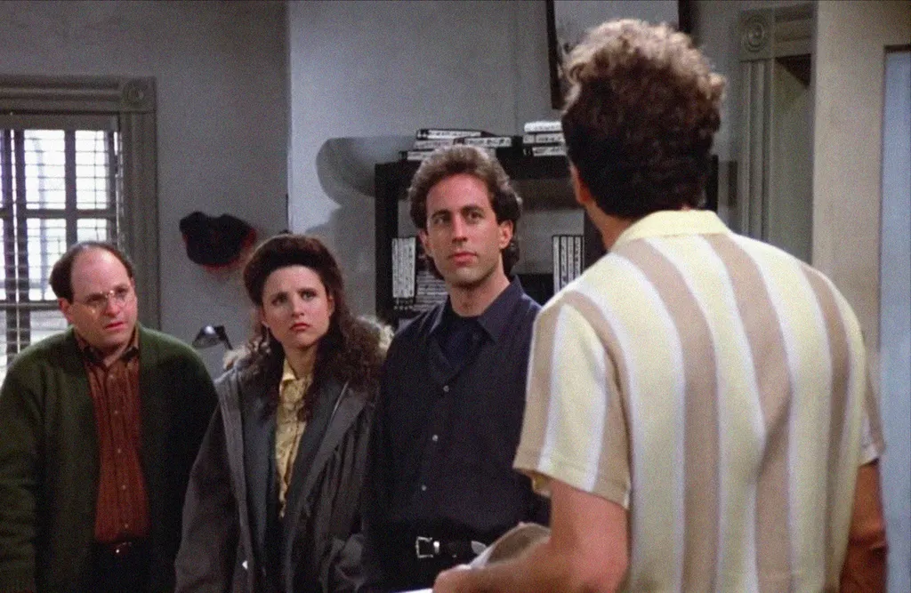 Saindo do Armário é o 16º episódio da temporada 4 de Seinfeld (Imagem: Reprodução / NBC)