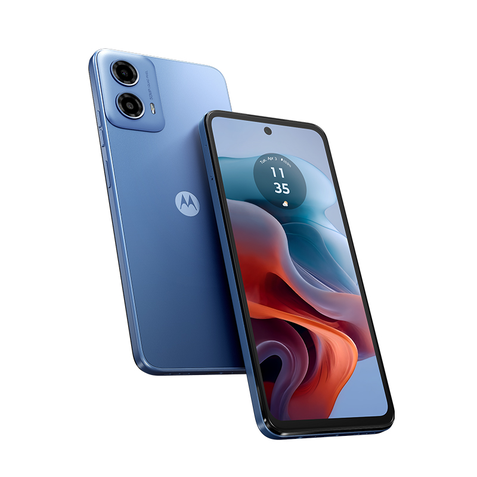 Moto G34 5G será vendido nas cores preto e azul, com nova identidade visual da linha Moto G