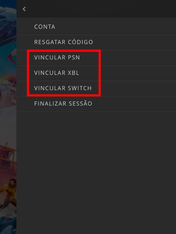 VINCULAR CONTA DO FORTNITE NO PS4 