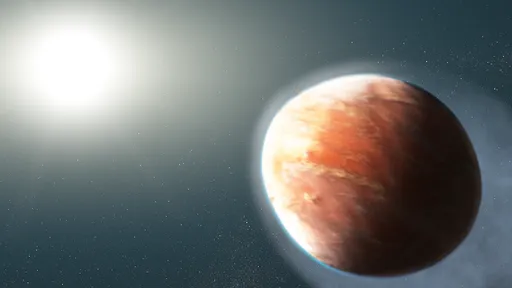 Hubble registra rastro de metais pesados escapando da superfície de exoplaneta