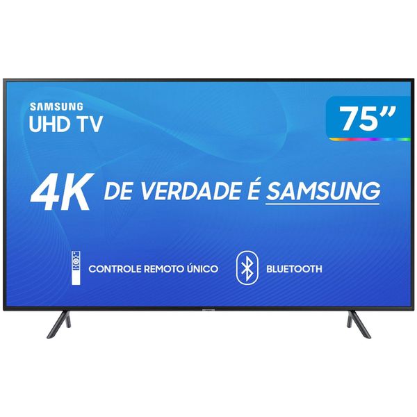 Smart TV 4K LED 75” Samsung UN75RU7100 - Wi-Fi Bluetooth HDR 3 HDMI 2 USB [À VISTA]