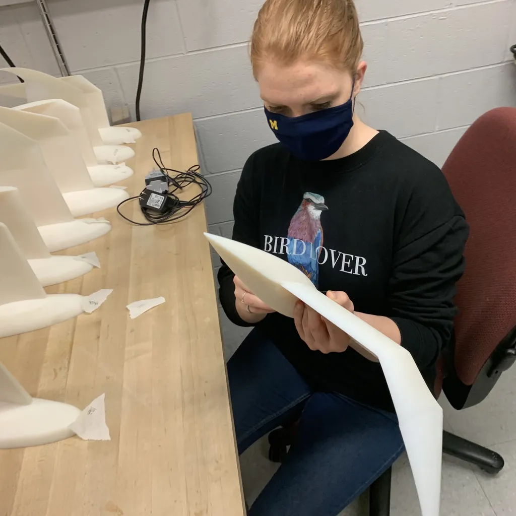 Cientistas usaram asas impressas em 3D para entender a dinâmica de voo das gaivotas (Imagem: Reprodução/UC Davis)