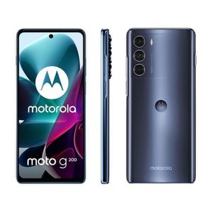 Smartphone Motorola Moto g200 256GB Azul 5G - Octa-Core 8GB RAM 6,8” Câm. Tripla + Selfie 16MP [CUPOM EXCLUSIVO]