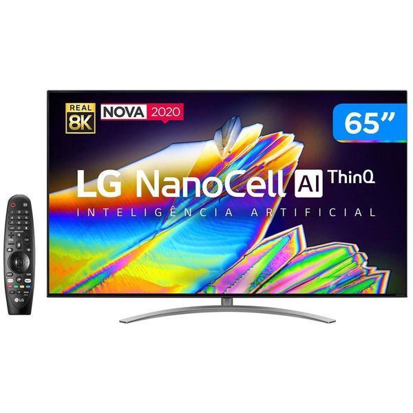 Smart TV 8K NanoCell IPS 65” LG 65NANO96SNA - Wi-Fi Bluetooth HDR Inteligência Artificial 4 HDMI