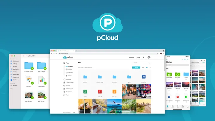 O pCloud garante o conforto de ter seus arquivos mais importantes disponíveis em vários dispositivos (Imagem: Reprodução/pCloud)