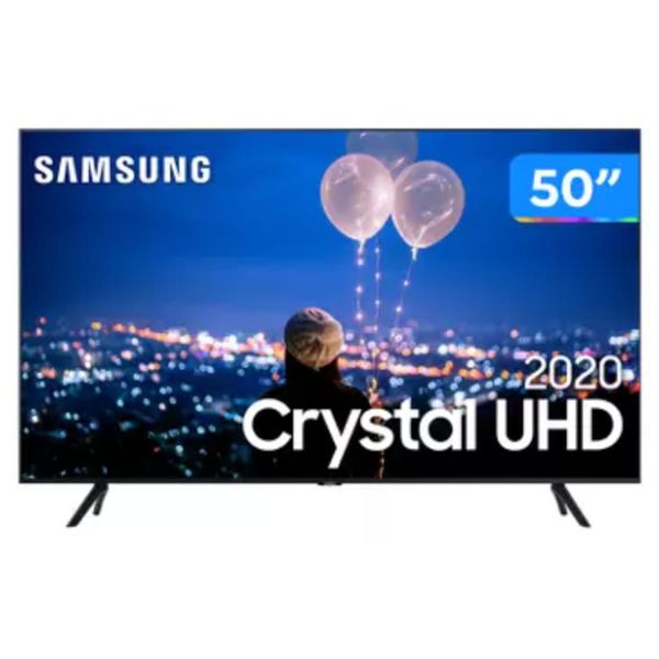 Smart TV Crystal UHD 4K LED 50” Samsung - UN50TU8000GXZD Wi-Fi Bluetooth HDR 3 HDMI 2 USB 50"
