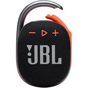 Caixa de Som Bluetooth JBL CLIP 4 5W Preto/Laranja - JBLCLIP4BLKO