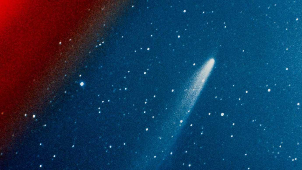 Registro do cometa Kohoutek (C/1973 E1), feito em 1974 (Imagem: Reprodução/NASA)