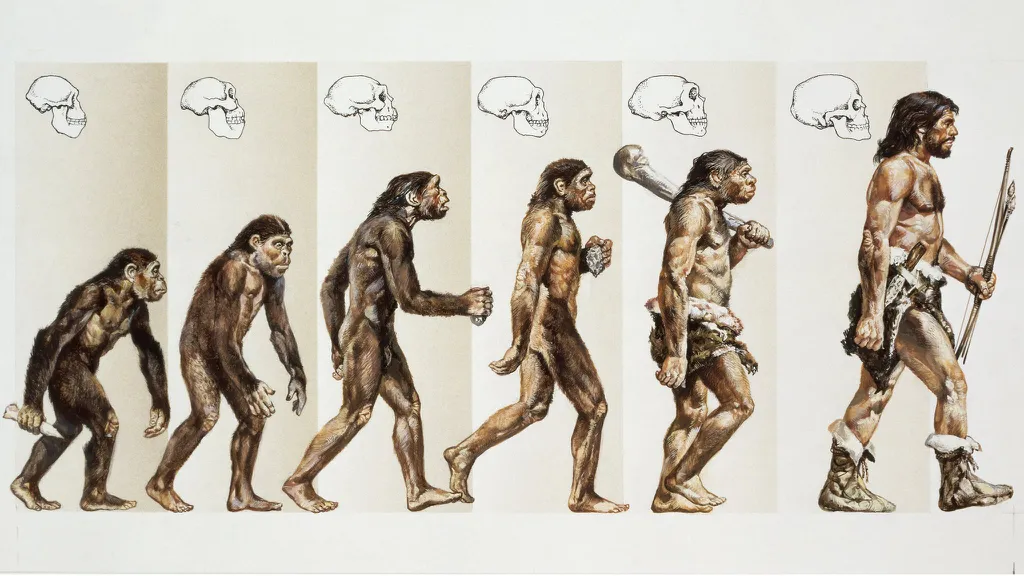 Os hominini são ancestrais de nós, humanos modernos, e já eram primatas bípedes, como o Australopithecus afarensis (Imagem: DEA Picture Library)
