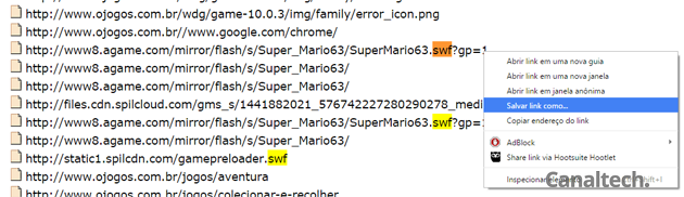 O File2HD é o último recurso para quem não consegue encontrar o SWF no código fonte do site