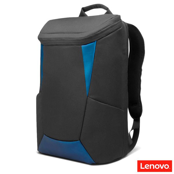 Mochila Lenovo IdeaPad Gaming Para Notebook Até 15.6" Preto e Azul - GX40Z24050