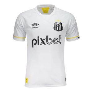 Camisa Santos I 23/24 s/n° Torcedor Umbro Masculina - Branco+Amarelo