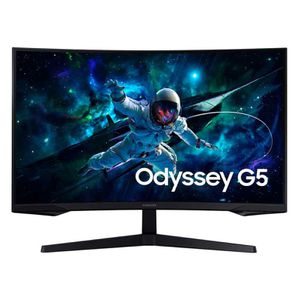 Monitor Gamer Samsung Odyssey G5 27", QHD, 165Hz, 1ms, Freesync, HDMI, DP Preto | CUPOM