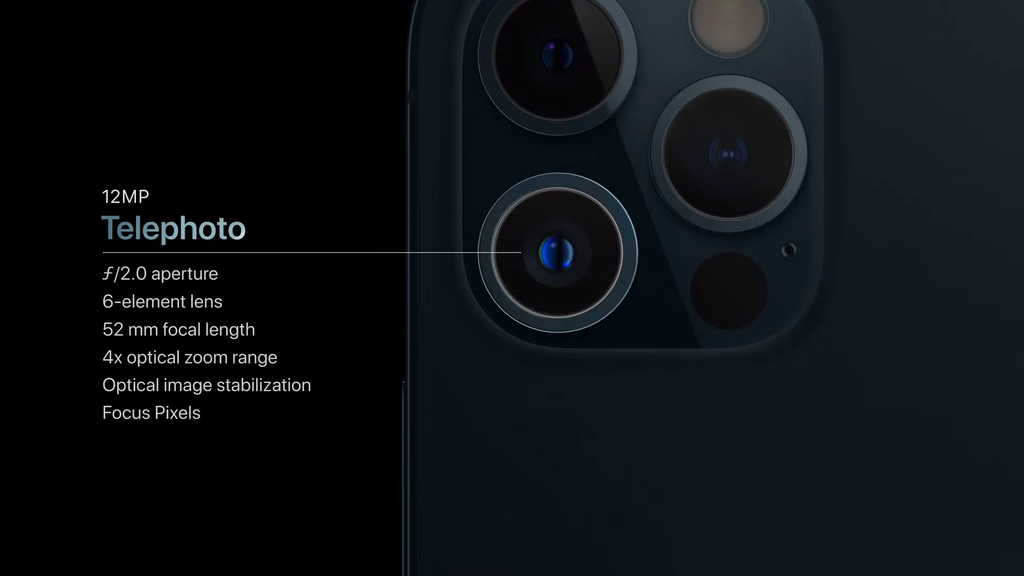 Alcance de zoom óptico do iPhone 12 Pro Max chega a até 5x, mas na realidade é de apenas 2,5x (Foto: Divulgação/Apple)