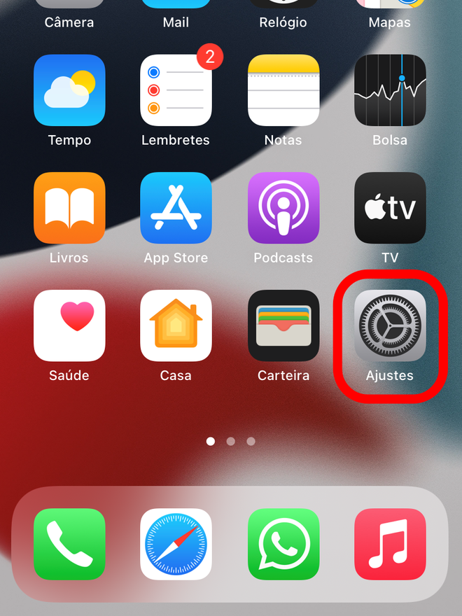 Entre no app de Ajustes do iOS - Captura de tela: Thiago Furquim (Canaltech)