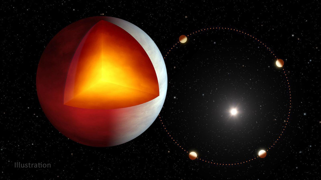 Representação do exoplaneta XO-3b, com órbita excêntrica ao redor de sua estrela (Imagem: Reprodução/NASA/JPL-Caltech/R. Hurt (IPAC)