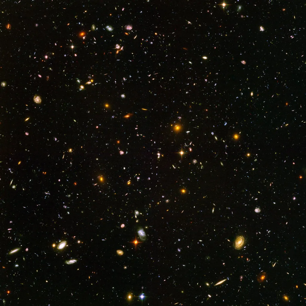 O lugar mais frio do universo fica a aproximadamente 5.000 anos-luz (Imagem: Reprodução/NASA, ESA/S. Beckwith (STScI)/HUDF Team)