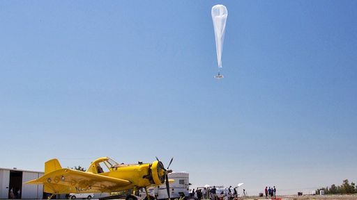 Google inicia testes do balões 'Loon' em Fresno, na Califórnia