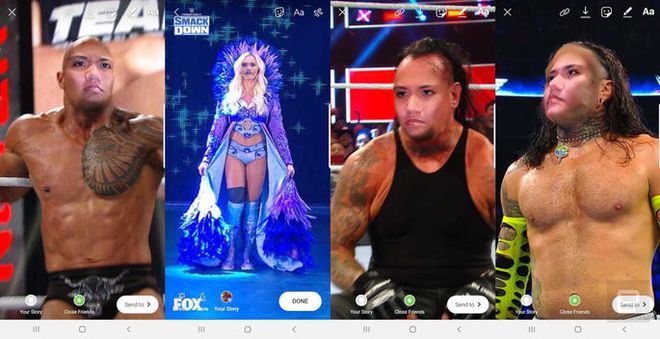 Novos filtros da Fox Sports colocam usuários na pele de lutadores profissionais da WWE